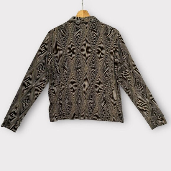 Sport Haley Black Tan Sun Protection Zip Collar Polo Long Sleeve Golf Shirt - Picture 2 of 8